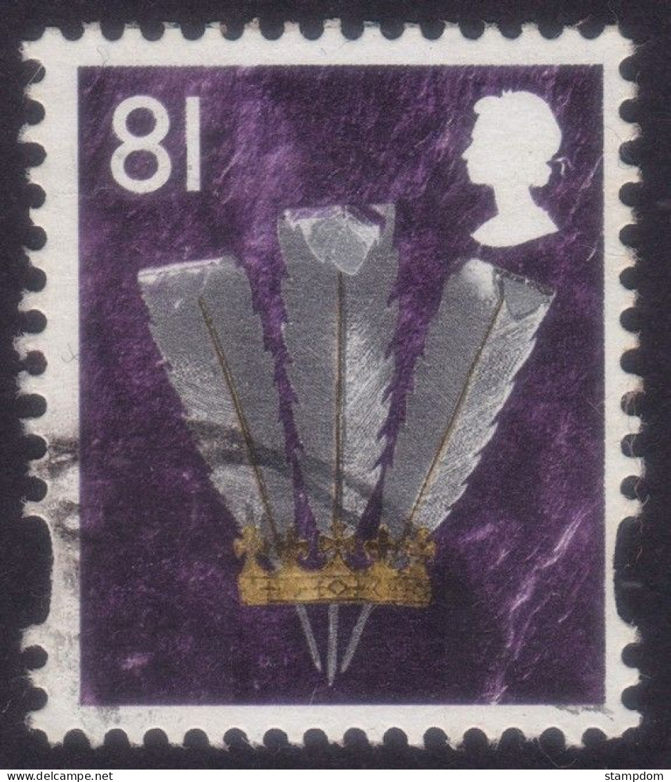 GREAT BRITAIN 2008 Wales & Monmouthshire 81p Feathers Sc#32 - USED @R192 - Pays De Galles