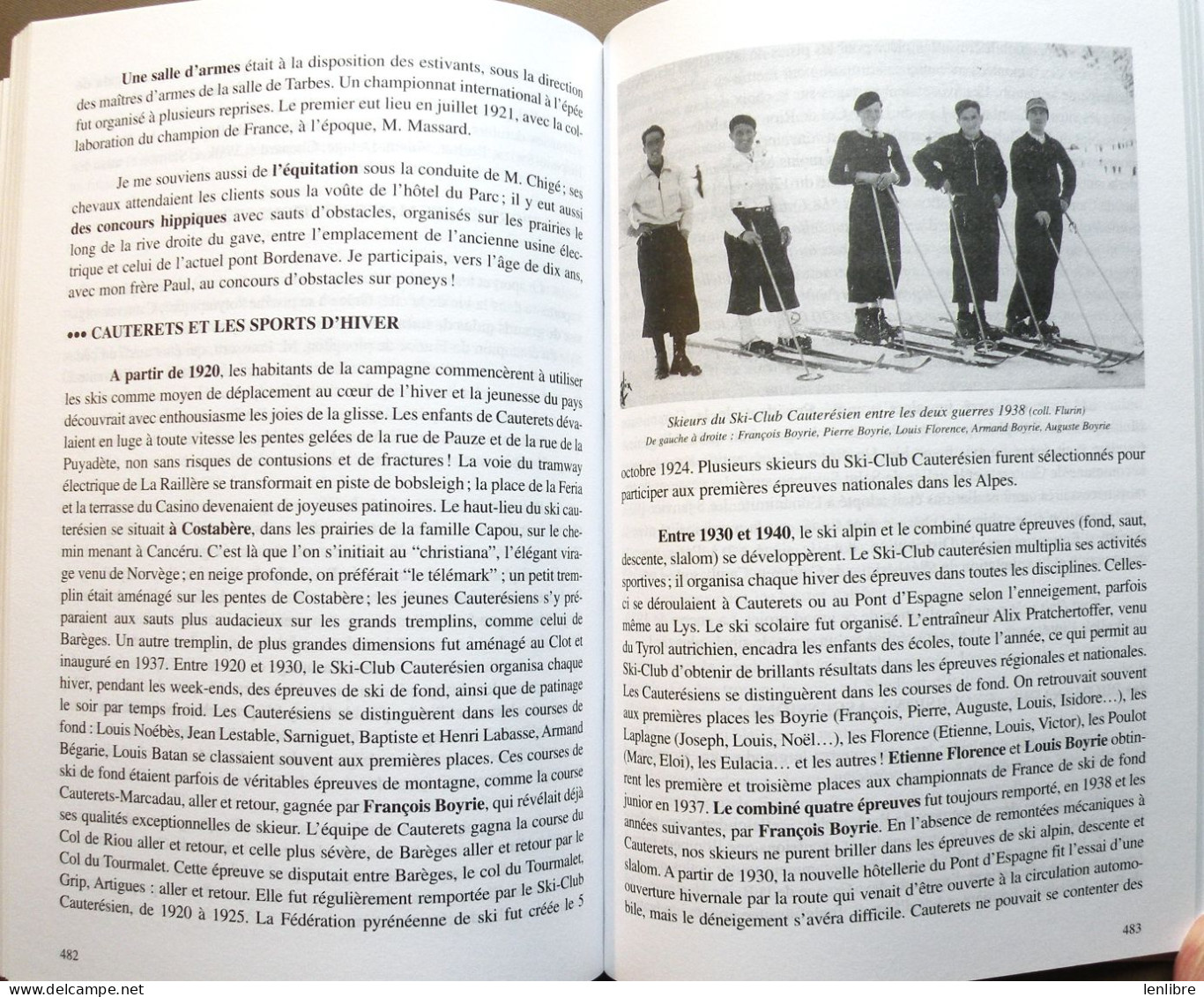 HISTOIRE de CAUTERETS des origines à nos jours. René Flurin. Editions Créer. 1999.