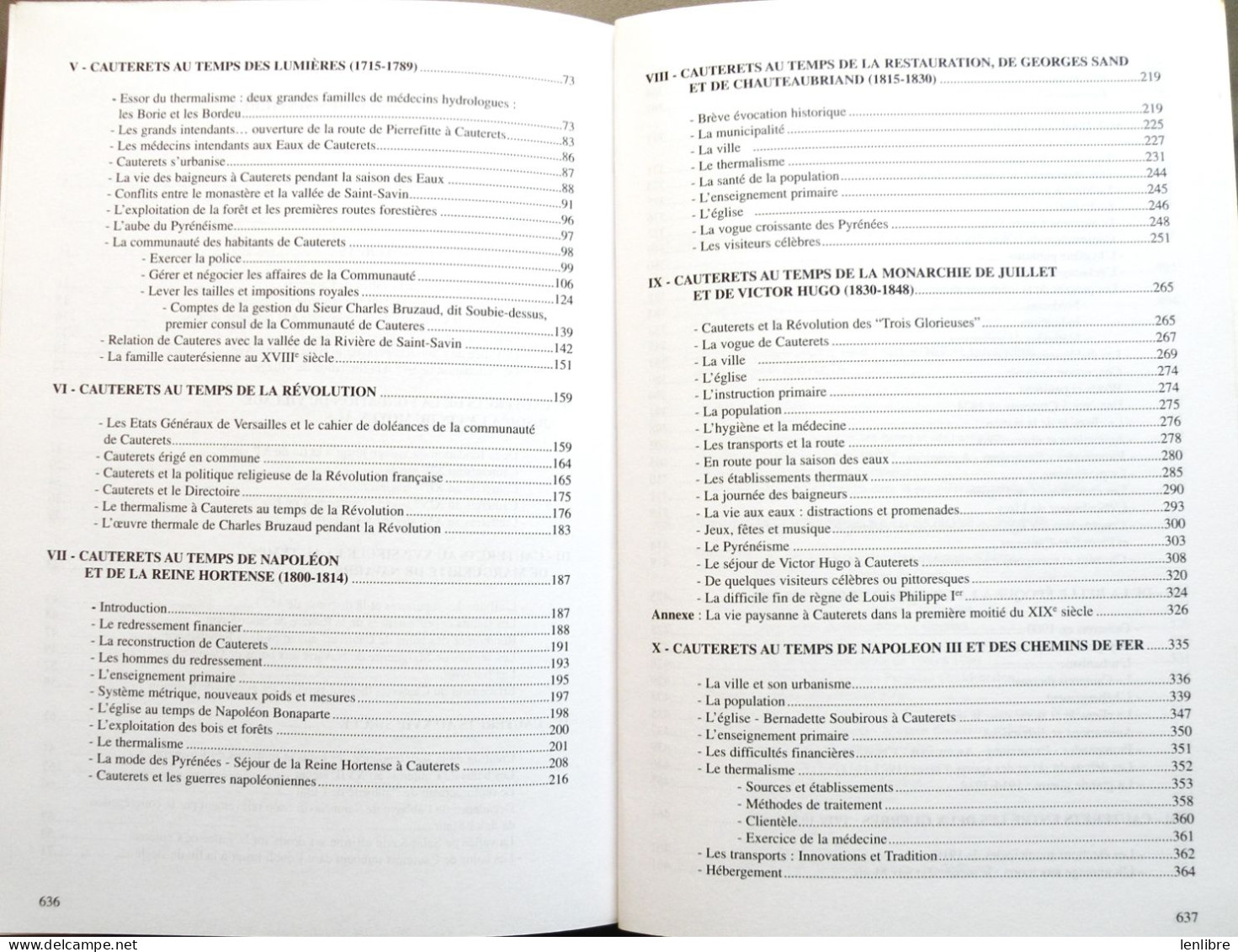 HISTOIRE de CAUTERETS des origines à nos jours. René Flurin. Editions Créer. 1999.