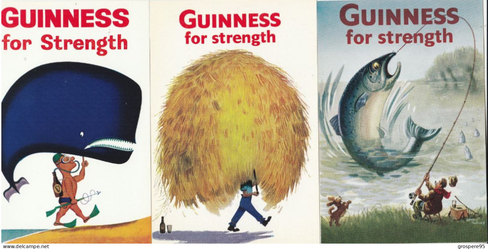 GUINNESS FOR STRENGTH 3 CARTES - Advertising