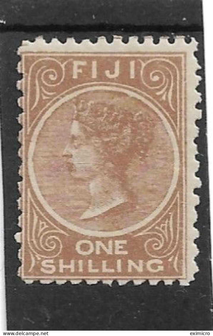 FIJI 1894 1s PALE BROWN  SG 65 PERF 11 X 10 LIGHTLY MOUNTED MINT Cat £75 - Fiji (...-1970)