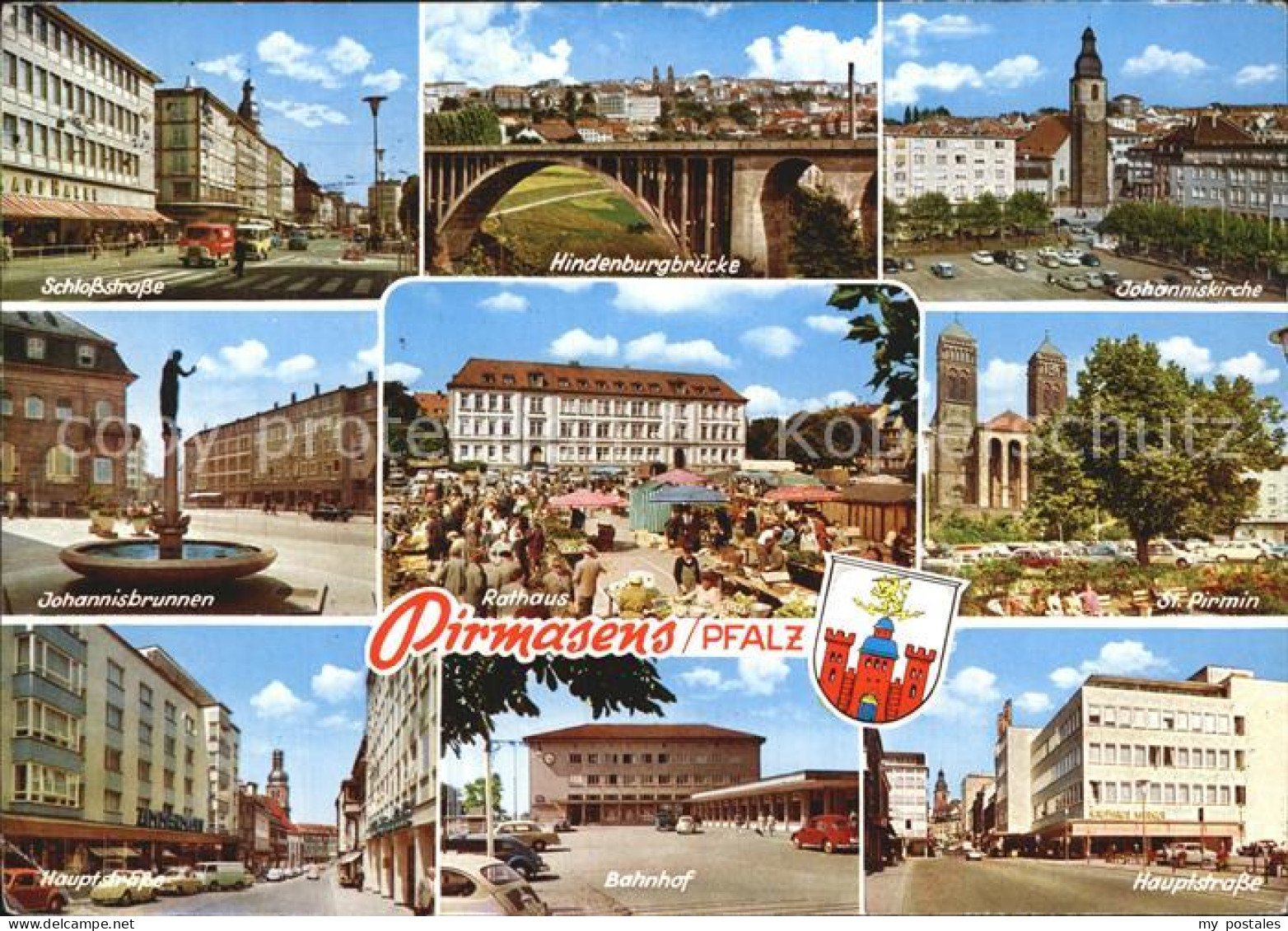 72447872 Pirmasens Hindenburgbruecke Schlossstrasse Johannisbrunnen St. Pirmin P - Pirmasens