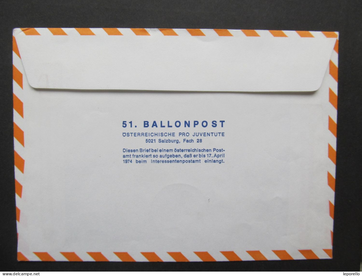 BRIEF Ballonpost Flugpost Salzburg 1974 Kuchl   1974 //// P3367 - Ballonpost