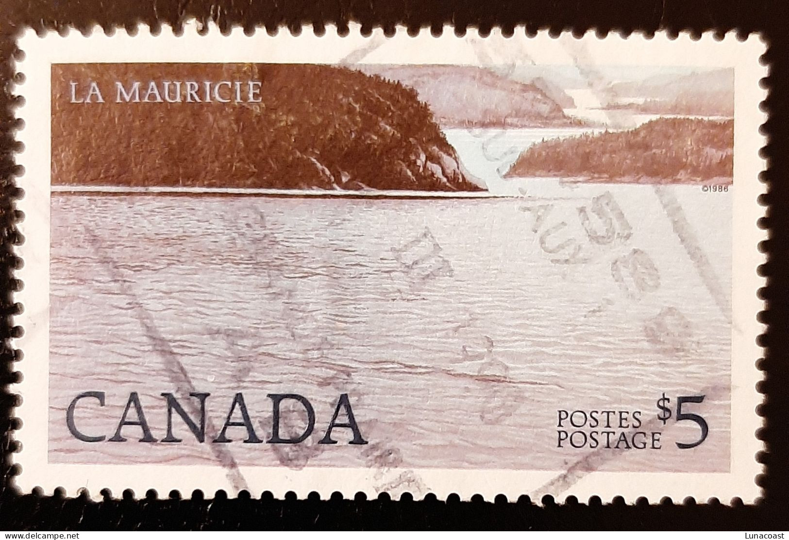 Canada 1986  USED  Sc1084,  5$ La Mauricie National Park - Oblitérés