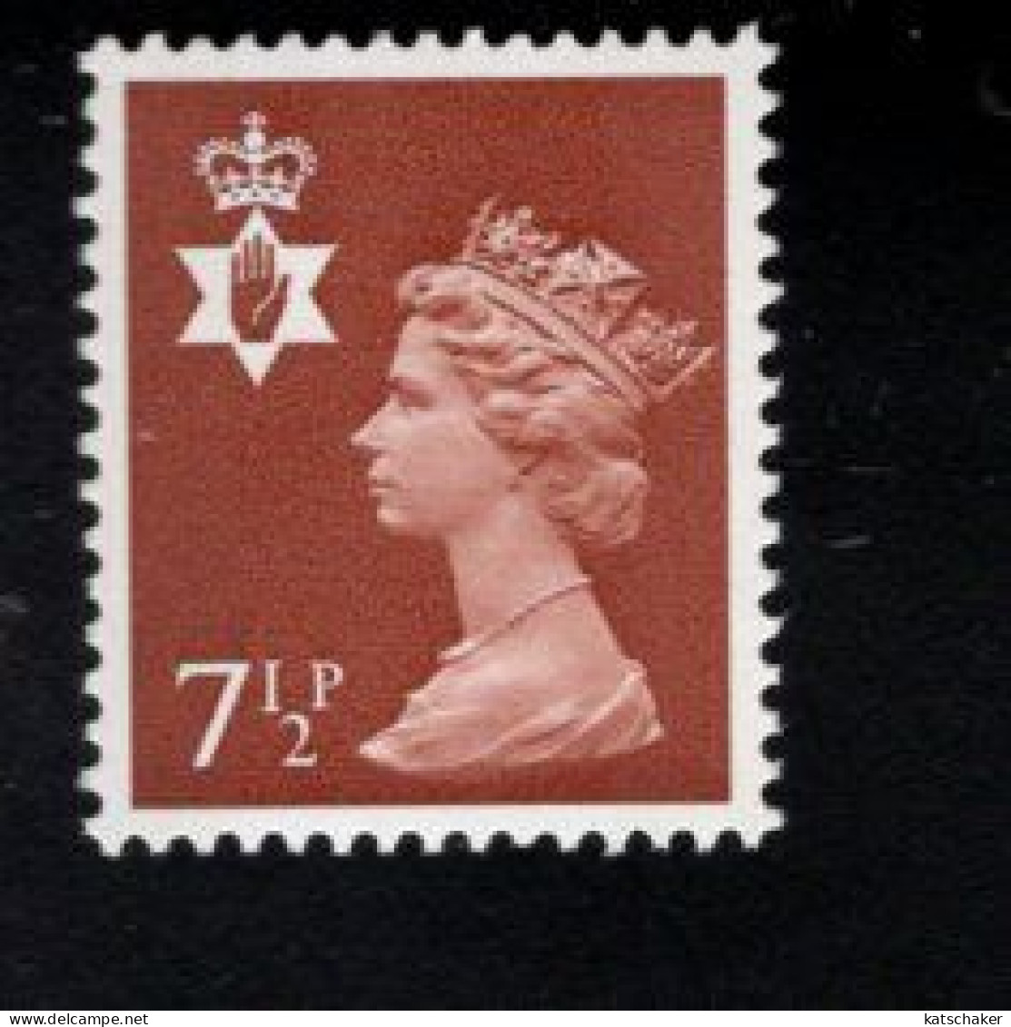 1125307630 1971 SCOTT NIMH9 GIBBONS NI23 (XX)  POSTFRIS MINT NEVER HINGED - QUEEN ELIZABETH II - 2 BANDS - Noord-Ierland