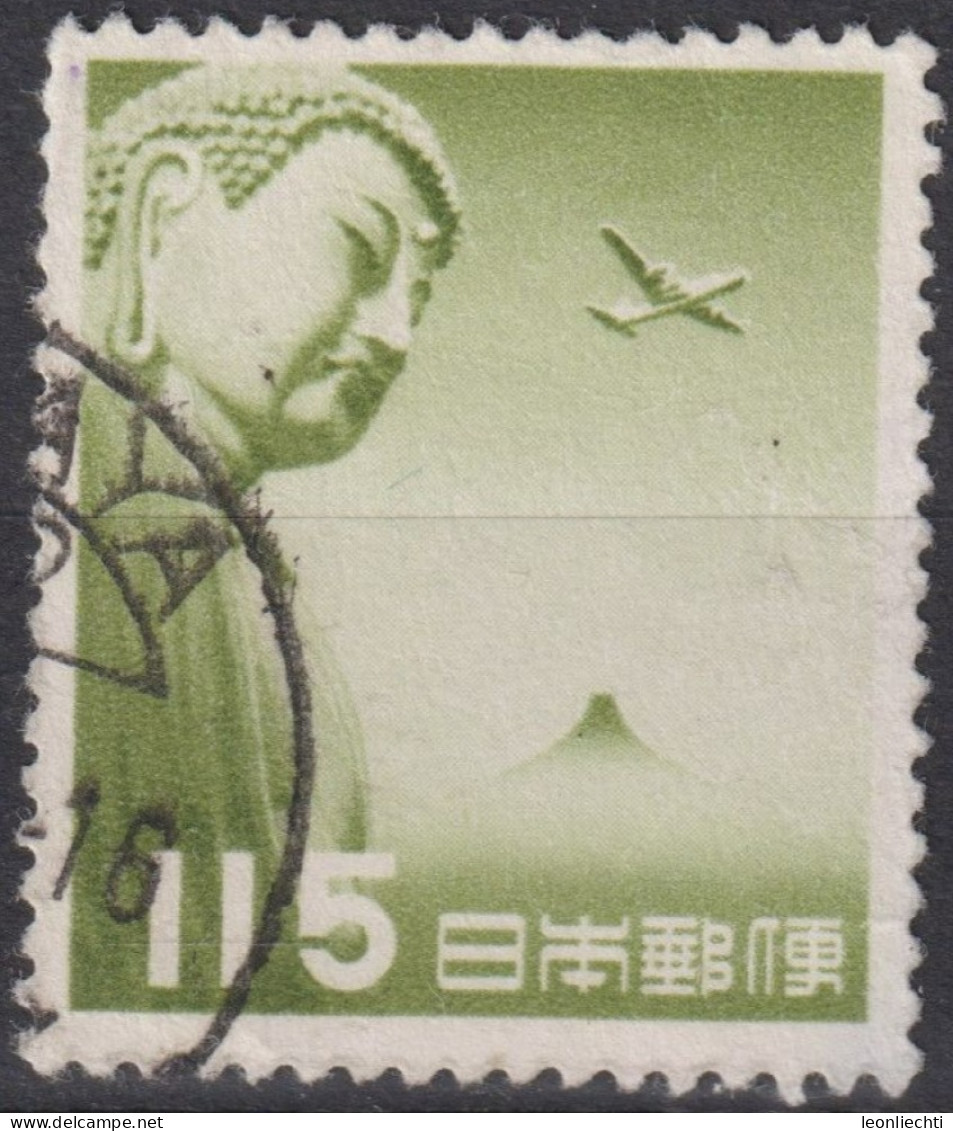 1953 Japan Kaiser Hirohito (Showa Era) Air Mail ° Mi:JP 617, Sn:JP C41, Yt:JP PA35, Great Buddha Of Kamakura - Oblitérés