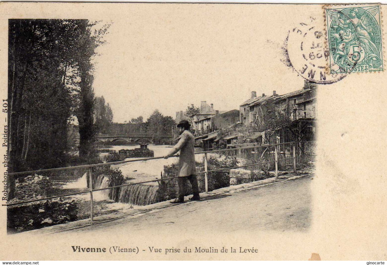 Vivonne Vue Prise Du Moulin De La Levée - Vivonne