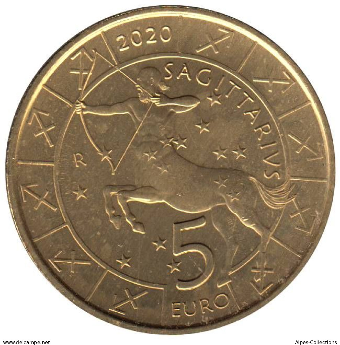 SAX00520.1 - SAINT MARIN - 5 Euros - Signes Du Zodiaque - Sagittaire - 2020 - San Marino