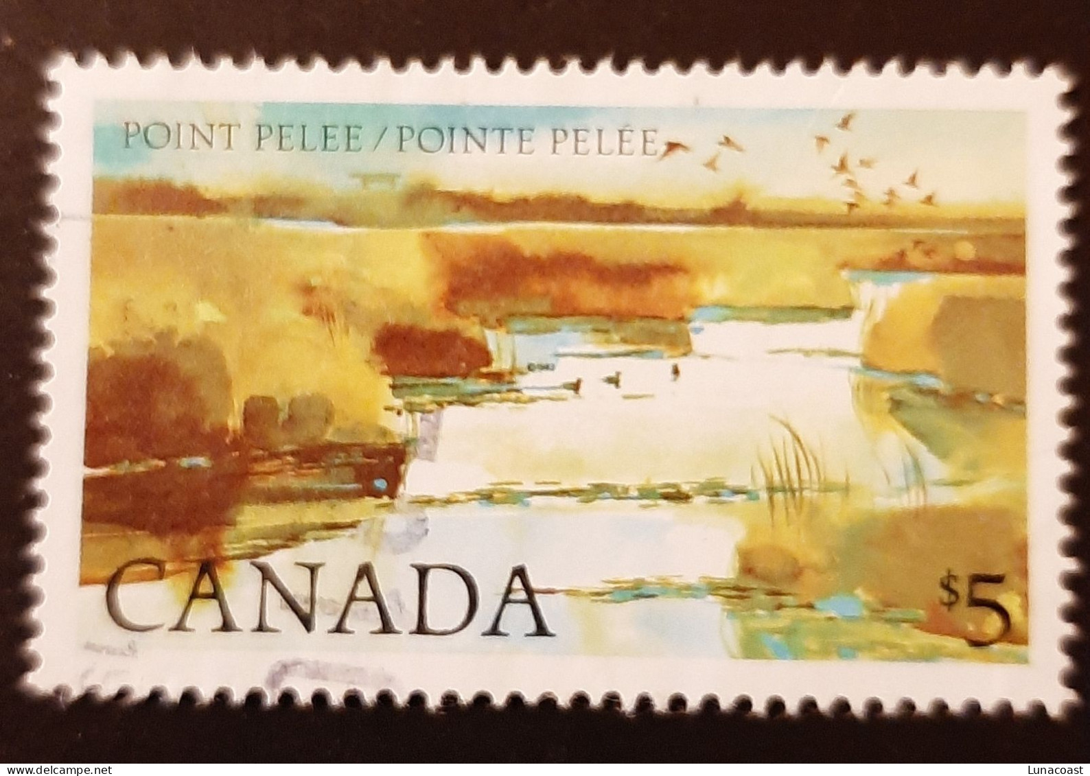 Canada 1983  USED  Sc937,  5$ Point Pelee National Park - Gebruikt