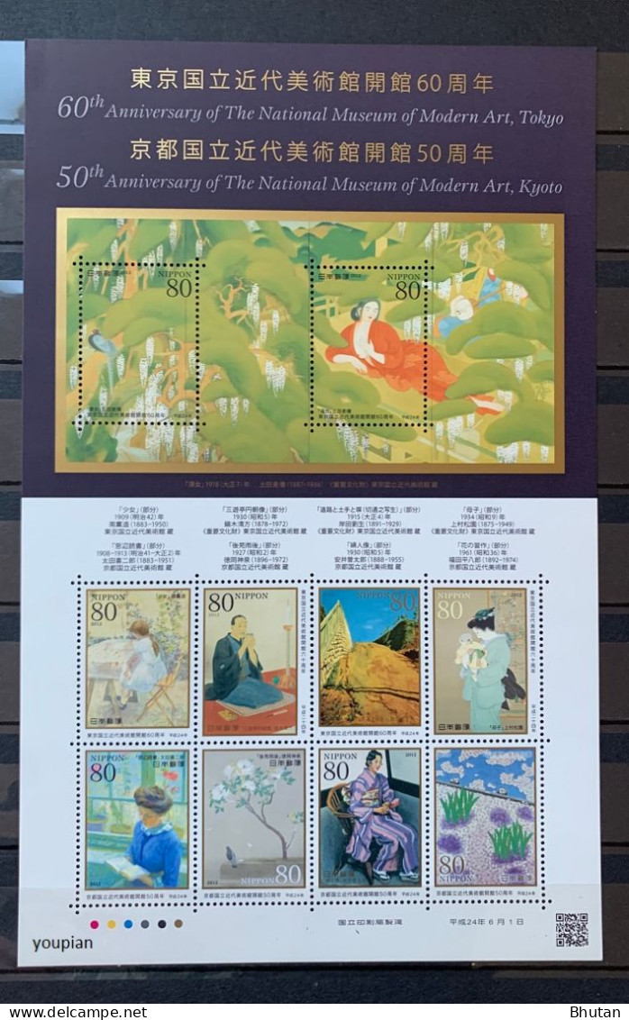 Japan 2012, 50th Anniversary Of The National Museum Of Modern Art, MNH Sheetlet - Nuevos