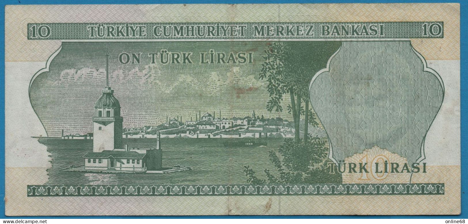 TURKEY 10 LIRASI L. 1970 # J23 353967 P# 186 Atatürk - Turchia