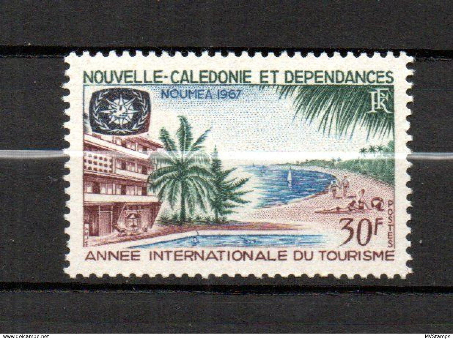 New Caledonia 1967 Old Tourism Stamp (Michel 436) Nice MNH - Neufs