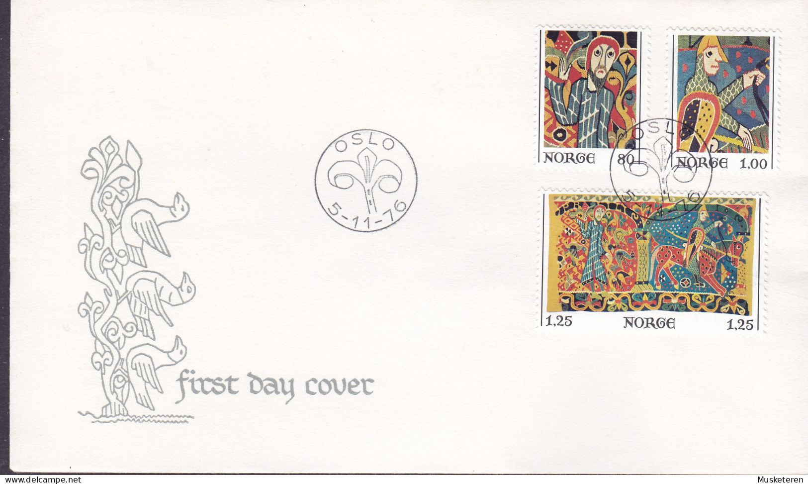 Norway Ersttags Brief Premier Jour Lettre FDC Cover 1976 Christmas Weihnachten Jul Nöel Natale Navidad Complete Set - FDC