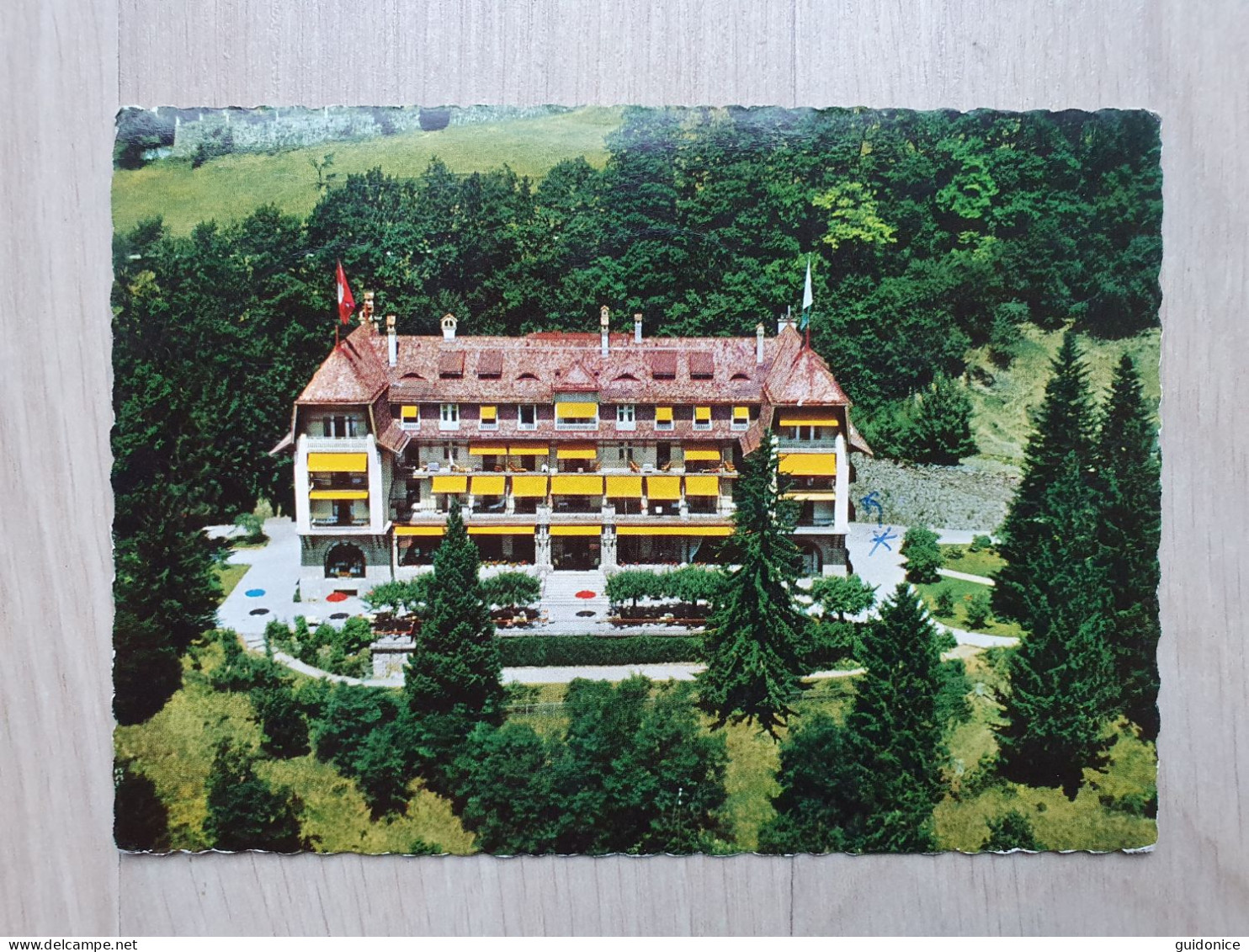 Ansichtskarte - Schweiz - Chardonne - Hotel Mon Repos (1960er) - Seltene Frankatur (Eilsendung) - Chardonne