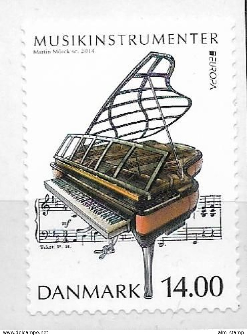 2014 Dänemark  Danmark  Mi. 1771**MNH  Europa: Volksmusikinstrumente. - 2014