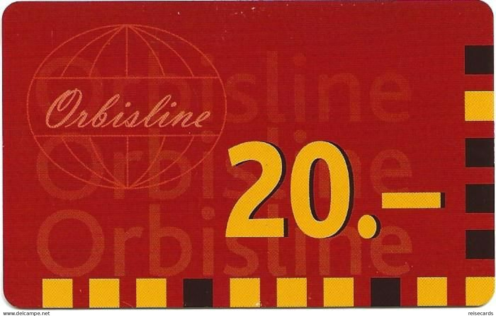 Switzerland: Prepaid Orbisline - Logo (10 Access Nummern) - Schweiz