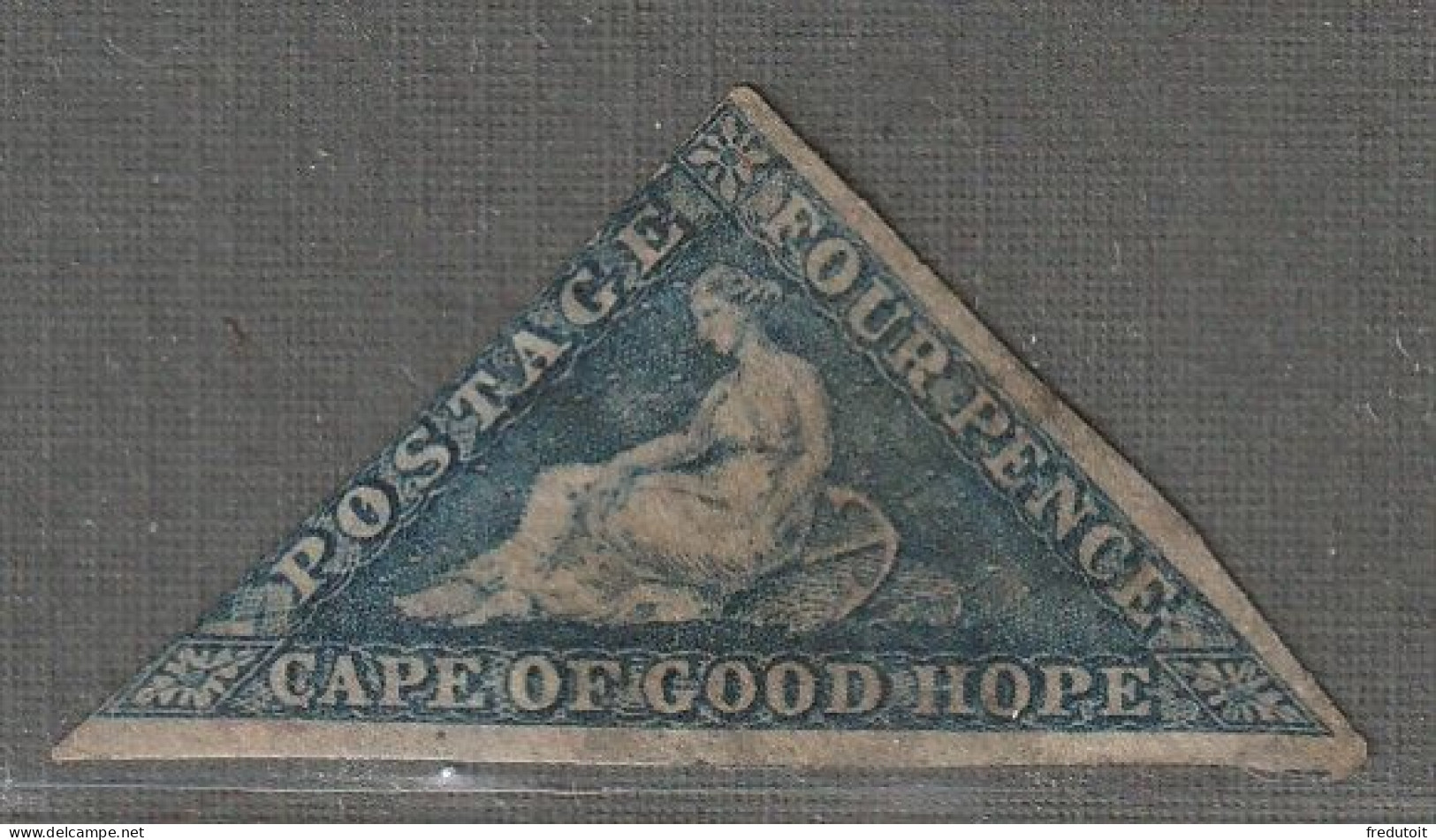 CAP De Bonne Espérance - N°4 Obl (1853) 2p Bleu - Cape Of Good Hope (1853-1904)