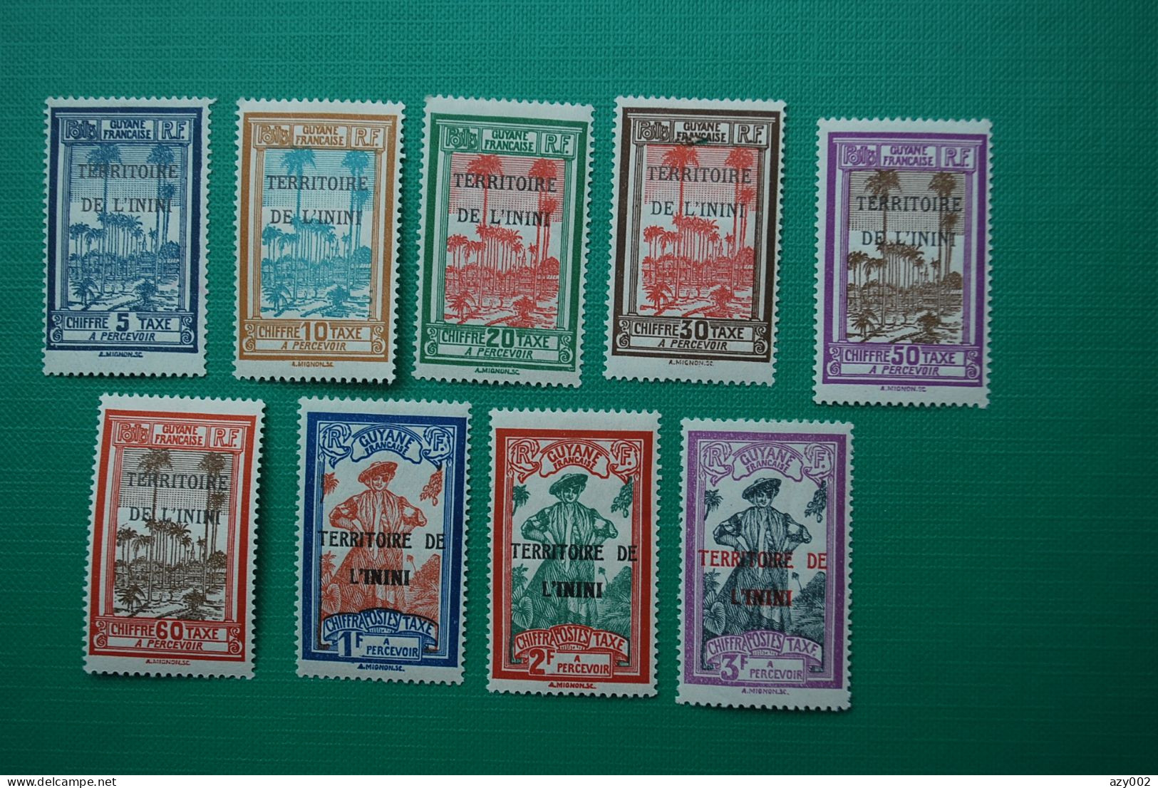 GUYANNE Territoire De L'ININI - 1932 à 1938  Collection De 34 Timbres Neufs  (détail Numéros Dans Description) ! - Unused Stamps