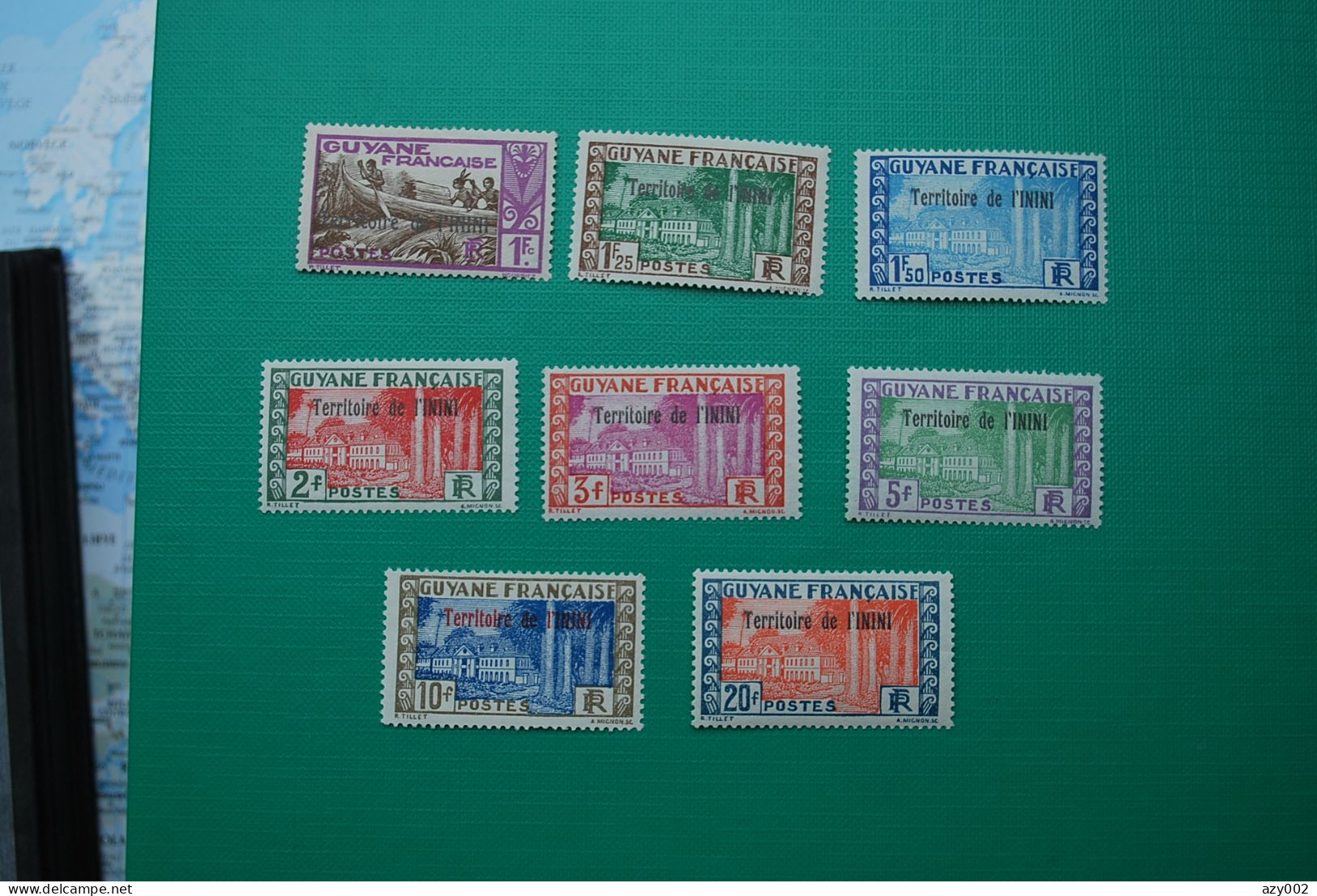 GUYANNE territoire de l'ININI - 1932 à 1938  Collection de 34 timbres neufs  (détail numéros dans description) !