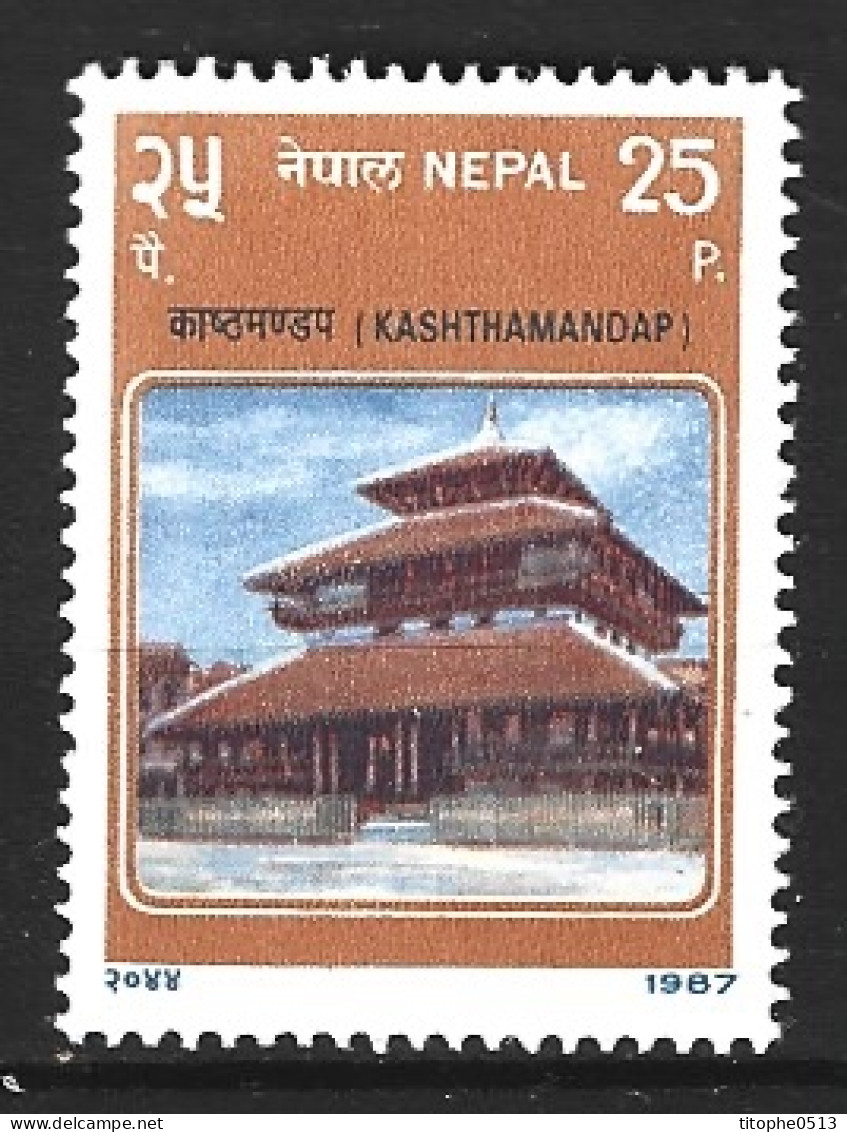 NEPAL. N°454A De 1987. Temple. - Hindouisme