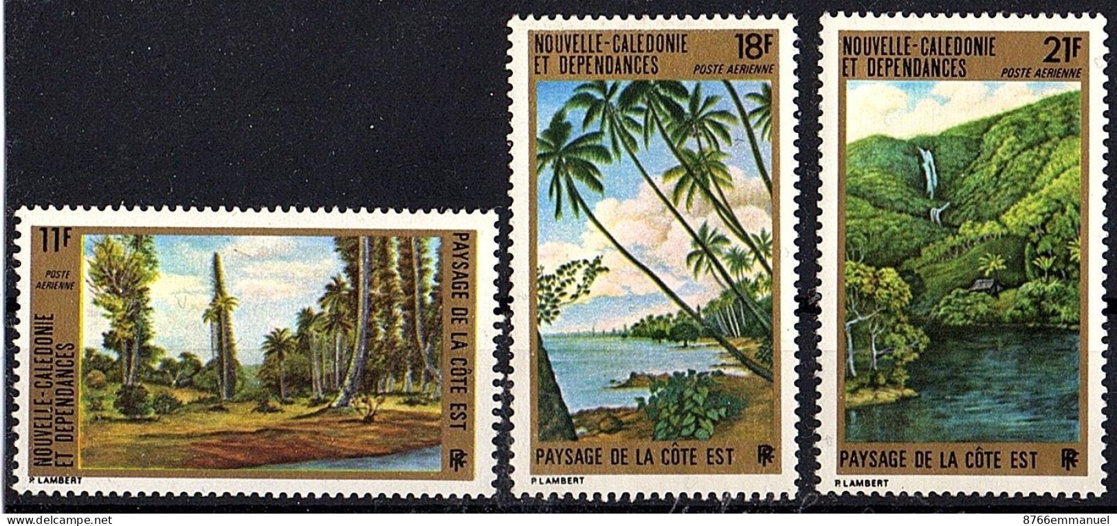 NOUVELLE-CALEDONIE AERIEN N°135 A 137 N** - Unused Stamps