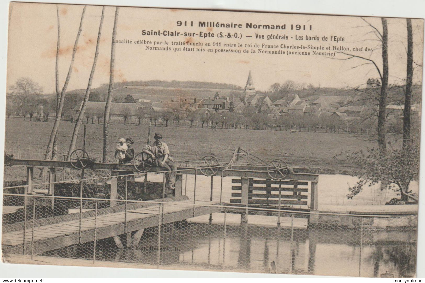 MIK : Val D ' Oise : SAINT  CLAIR Sur  Epte : Vue  Les Bords De L  Epte - Saint-Clair-sur-Epte