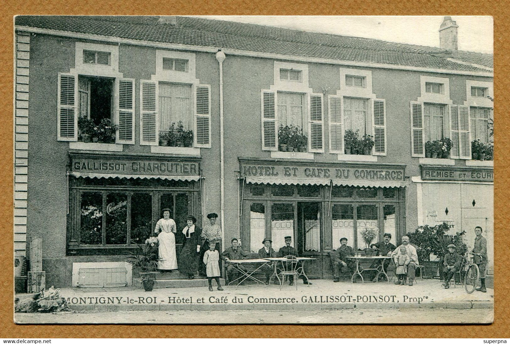 MONTIGNY-LE-ROI (52) : " HÔTEL ET CAFE DU COMMERCE GALISSOT-POINSOT " - Montigny Le Roi