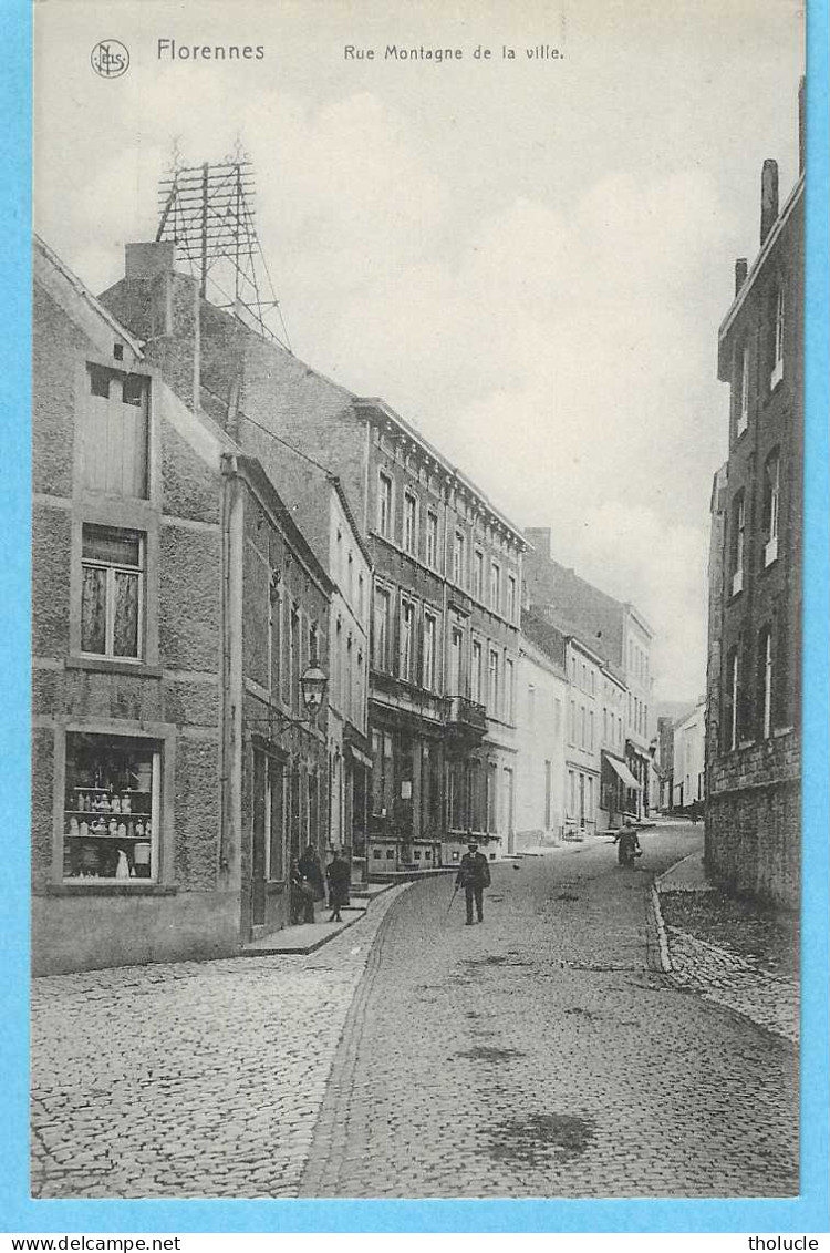 Florennes-+/-1910-Rue Montagne De La Ville-Animée-Edit.E.Rampont-Très Rare - Florennes