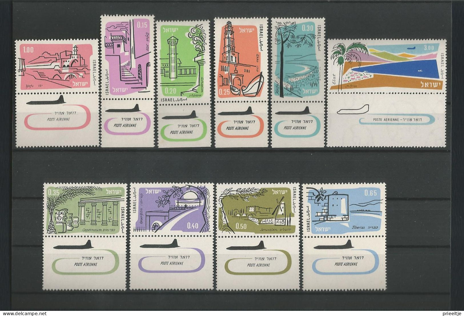 Israel 1960 Views  Y.T. A18/A27 ** - Airmail