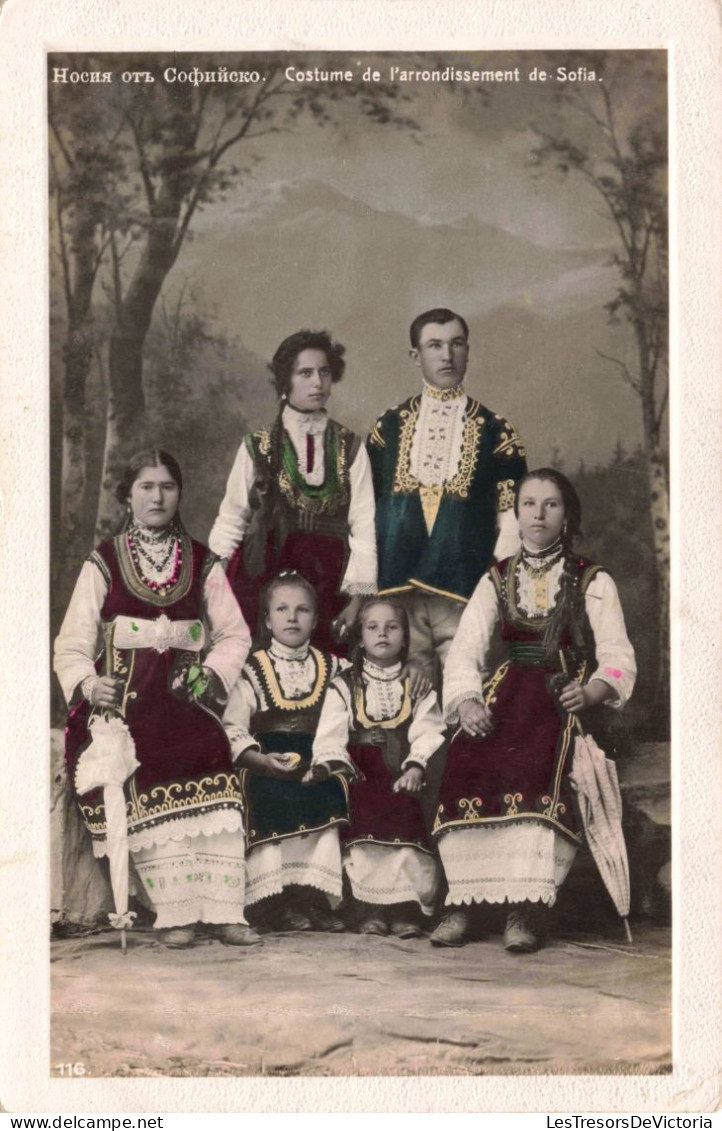 FOLKLORE - Costume De L'arrondissement De Sofia - Colorisé - Carte Postale Ancienne - Trachten