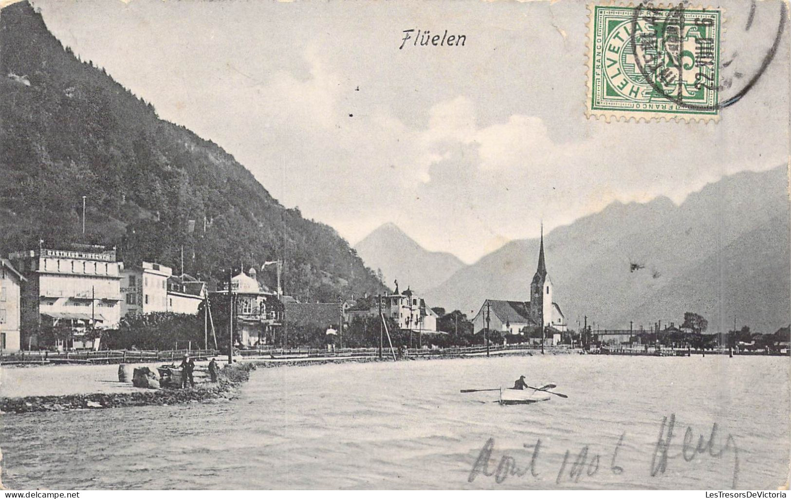 SUISSE - Fluelen - Barque - Lac - Carte Postale Ancienne - Flüelen