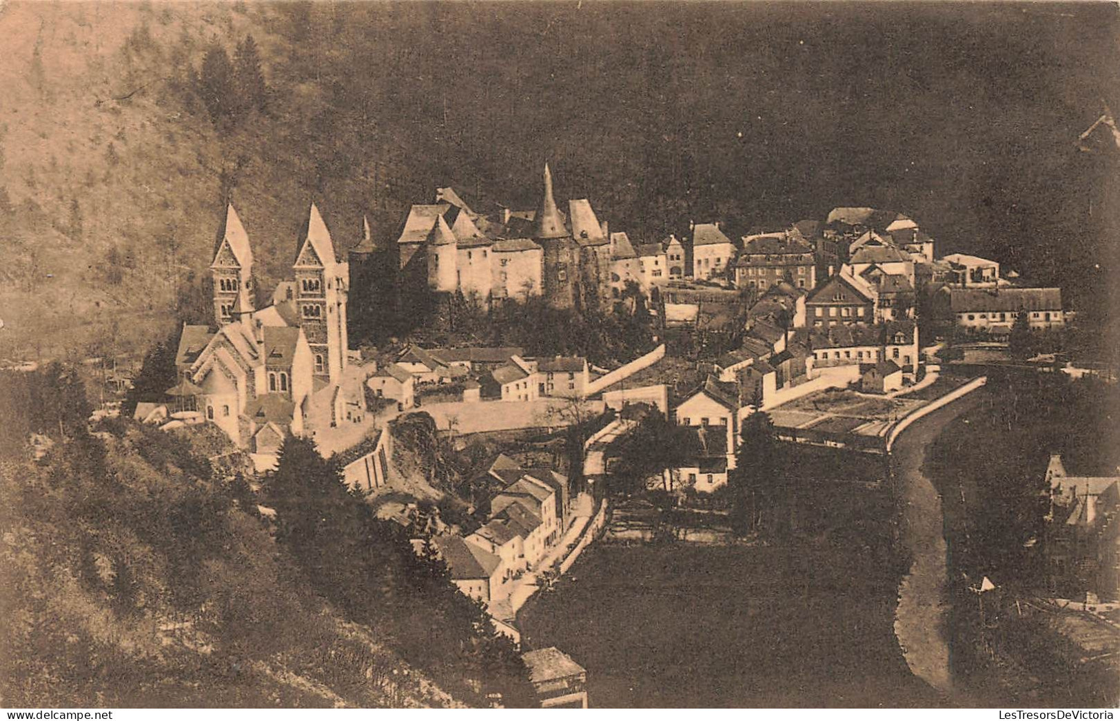 LUXEMBOURG - Clervaux - Vue Générale - Eglise - Carte Postale Ancienne - Clervaux
