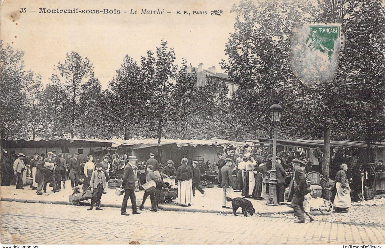 MARCHES - MONTREUIL SOUS BOIS - Le Marché - BF PARIS - Carte Postale Ancienne - Marktplaatsen