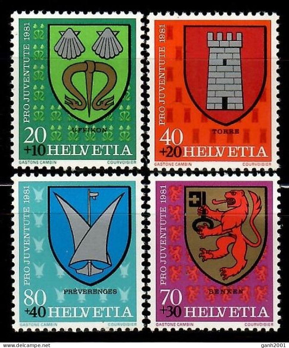 Switzerland 1981 Suiza / Coats Of Arms  Pro Juventute MNH Pro Juventud Infancia Escudos / Km28  5-19 - Otros & Sin Clasificación