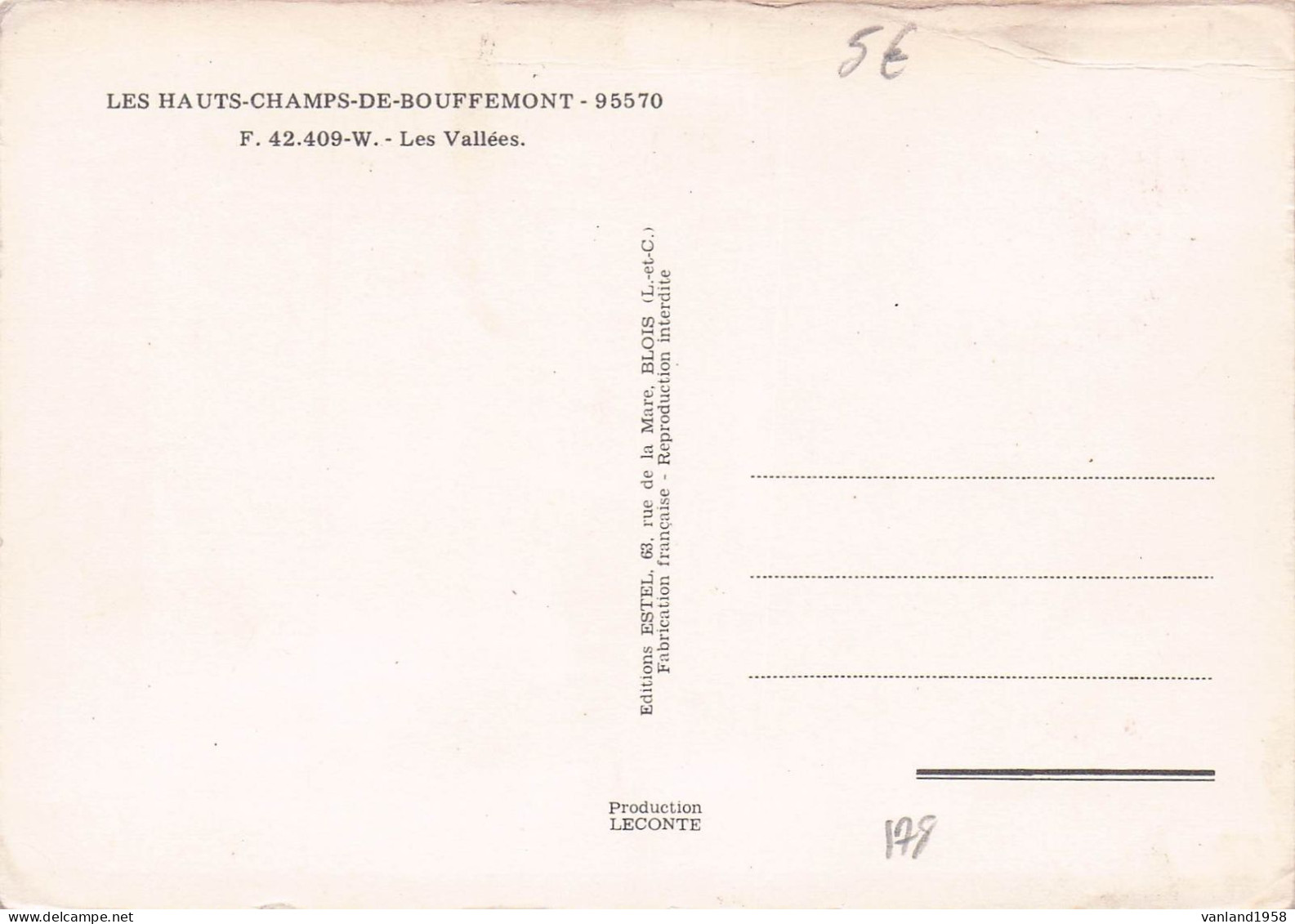 Carte Semie Moderne GRAND Format De BOUFFEMONT (état) - Bouffémont