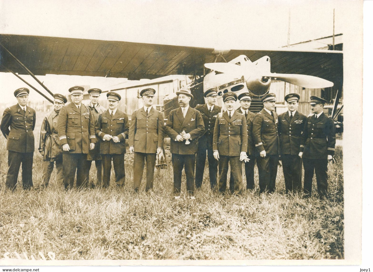 Photo Meurisse Années 1930,le Tour D'Europe Des Aviateurs Français, Format 13/18 - Aviation