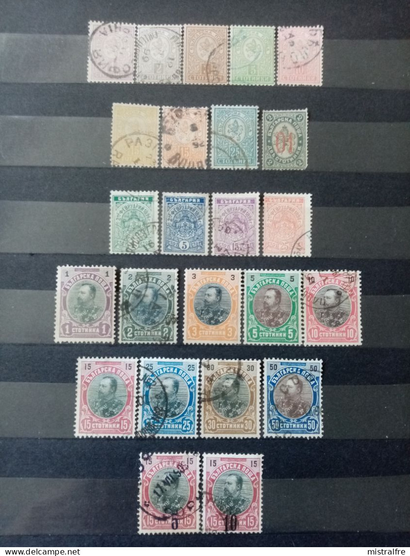 BULGARIE.1889-1907. Principauté. N° 28 A 66. Lot De 20 Oblitérés + 4 Neufs. Côte YT 2020 : 22,70 € - Used Stamps