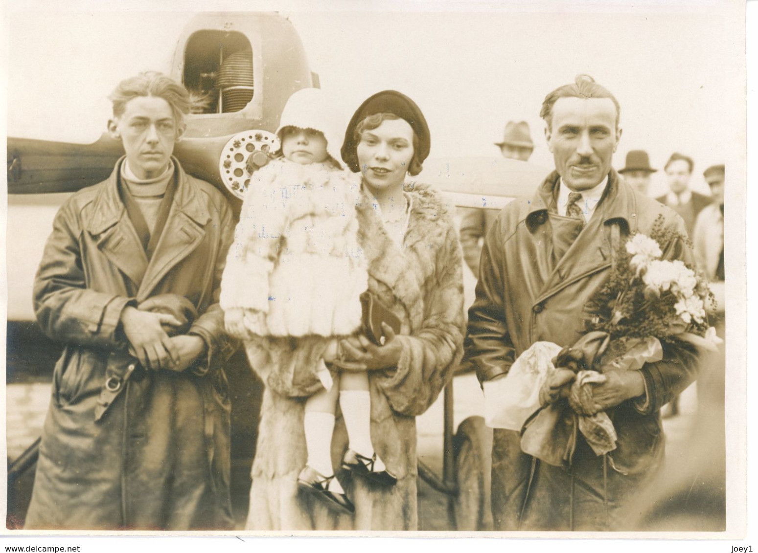 Photo Meurisse Années 1930,les Aviateurs Permangle Et Lalouette Au Bourget, Format 13/18 - Luchtvaart