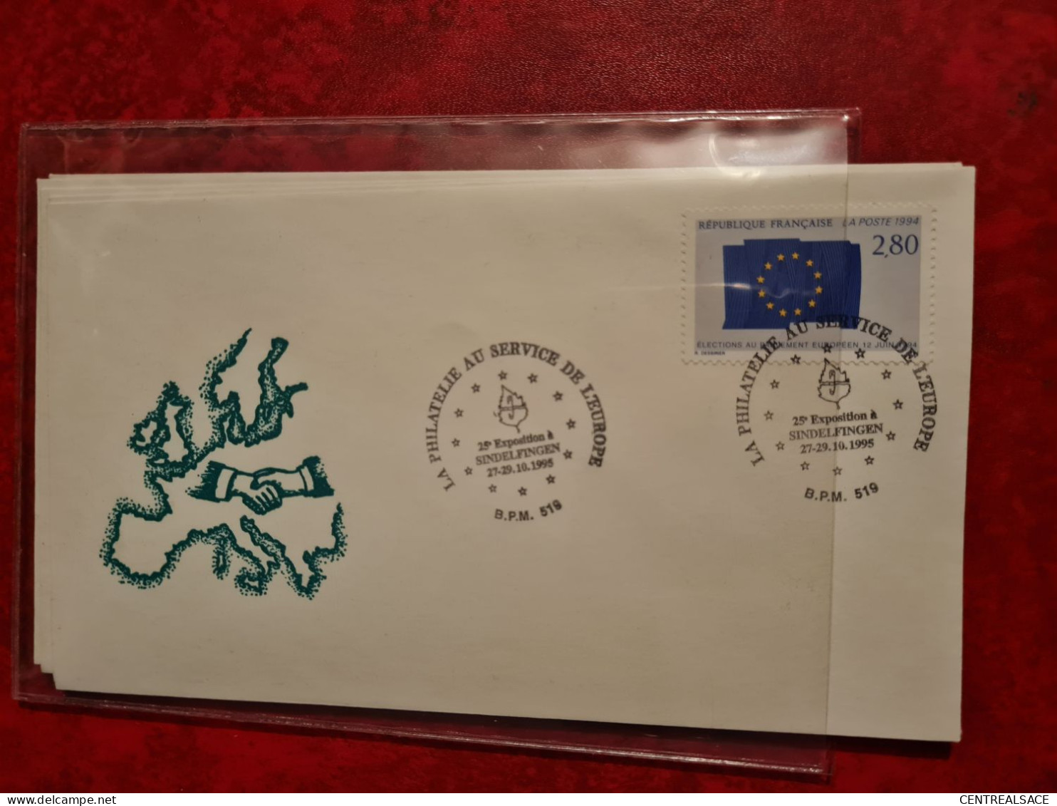 Lettre / Carte 1995 LA PHILATELIE AU SERVICE DE L'EUROPE SINDELFINGEN B.P.M. 519 - Other & Unclassified