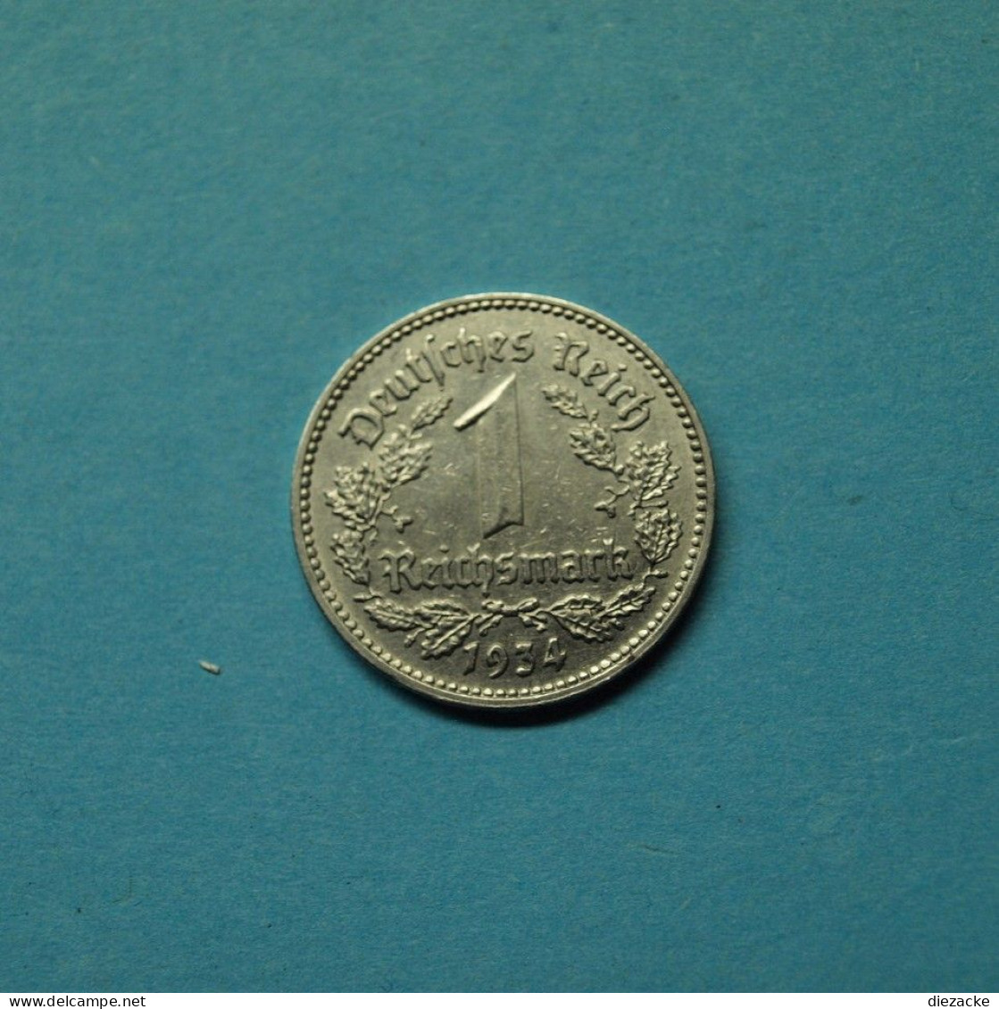 Drittes Reich 1934 J 1 Reichsmark (WK051 - 1 Reichsmark