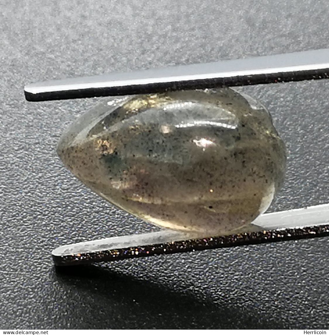 Labradorite Naturelle Du Canada - Cabochon 3.39 Carats - 12 X 7.9 X 4.6 Mm - Autres & Non Classés