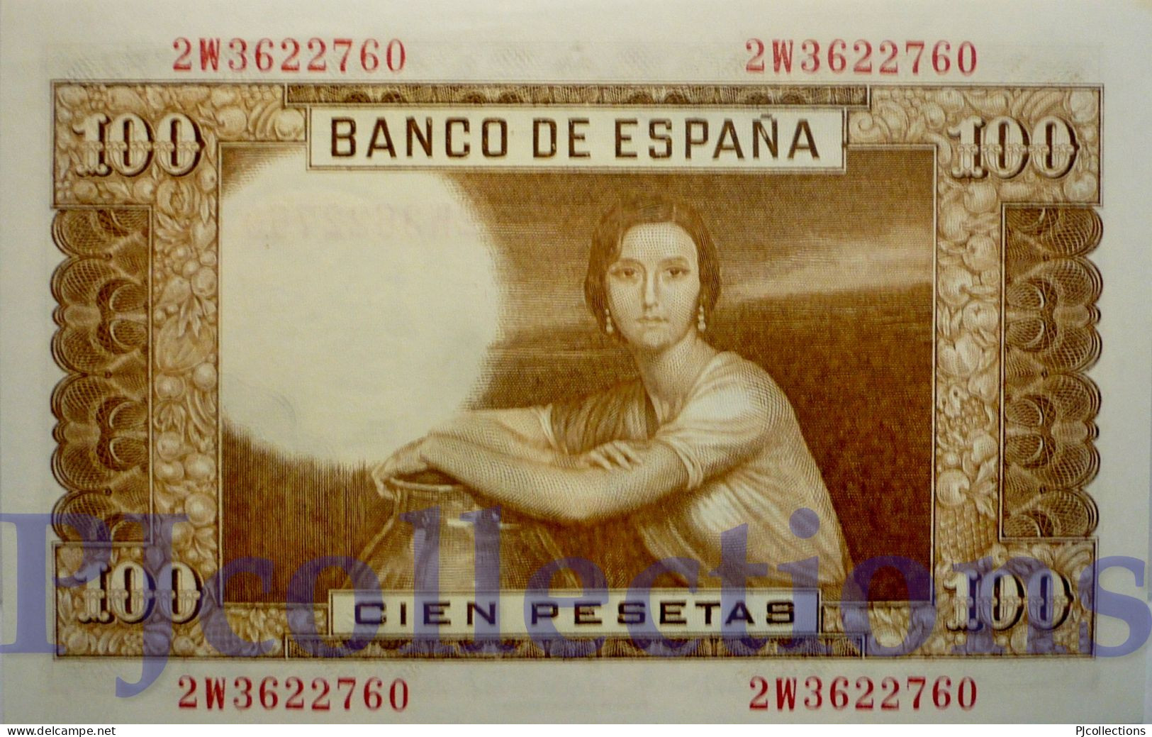 SPAIN 100 PESETAS 1953 PICK 145a AUNC - 100 Peseten