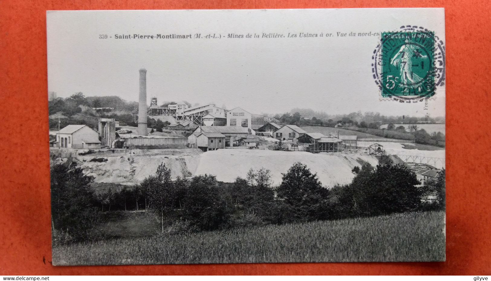 CPA (49) Saint Pierre Montlimart.  Mines De La Bellière. Les Usines à Or.  (4A.n°1436)d - Montrevault