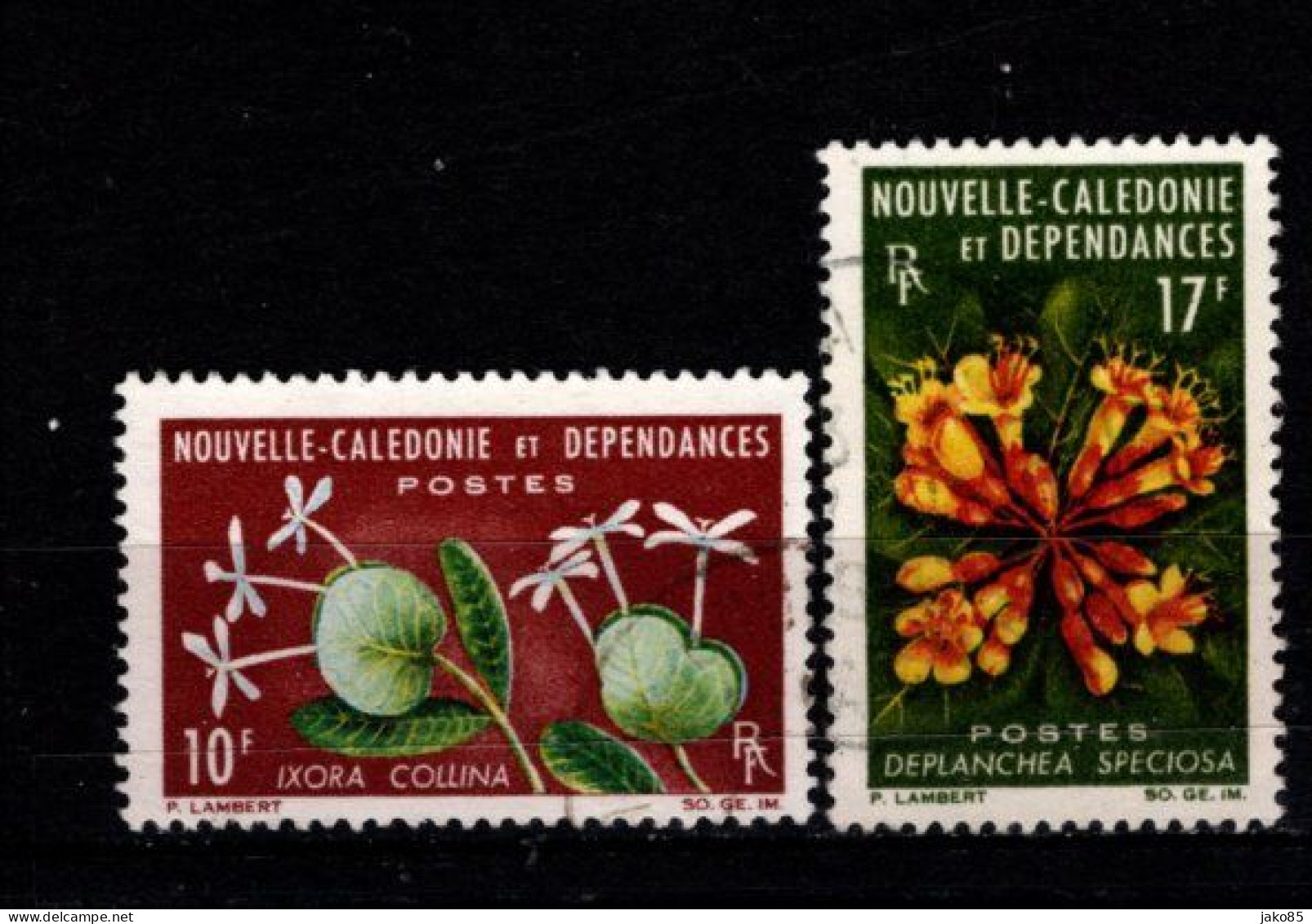 - Nelle Caledonie - 1965 - YT N° 320 / 321 - Oblitérés - Fleurs - - Used Stamps