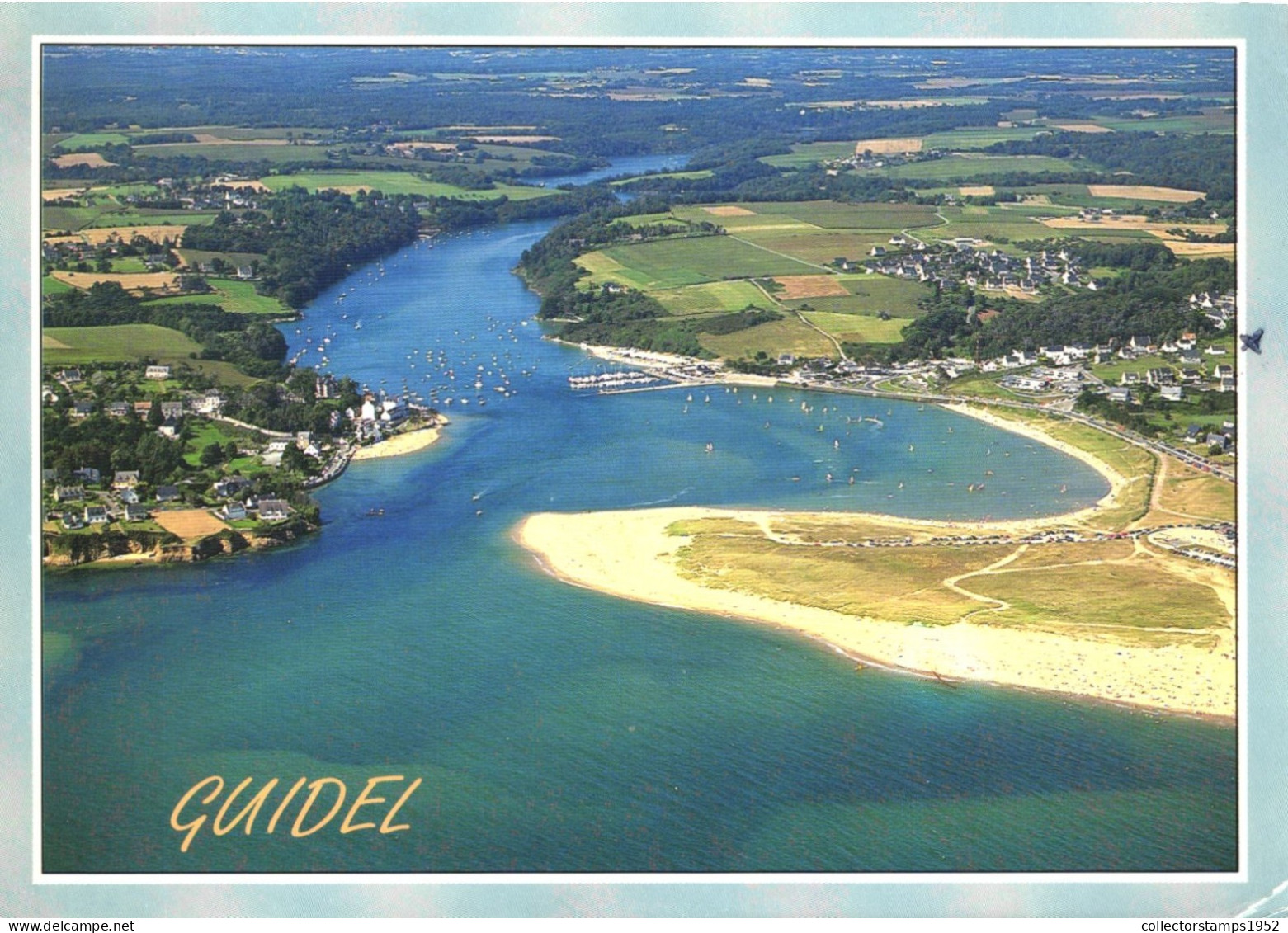 GUIDEL, MORBIHAN, ARCHITECTURE, PORT, BOATS, BEACH, FRANCE, POSTCARD - Guidel