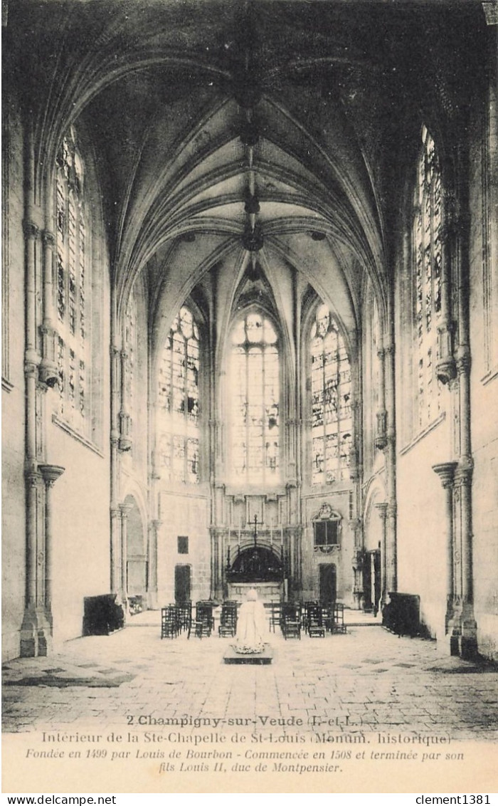 Champigny Sur Veude Interieur De Sainte Ste Chapelle - Champigny-sur-Veude