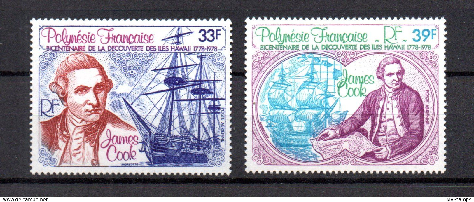 Polynesia (France) 1978 Set James Cook/Ships Stamps (Michel248/49) Nice MNH - Unused Stamps