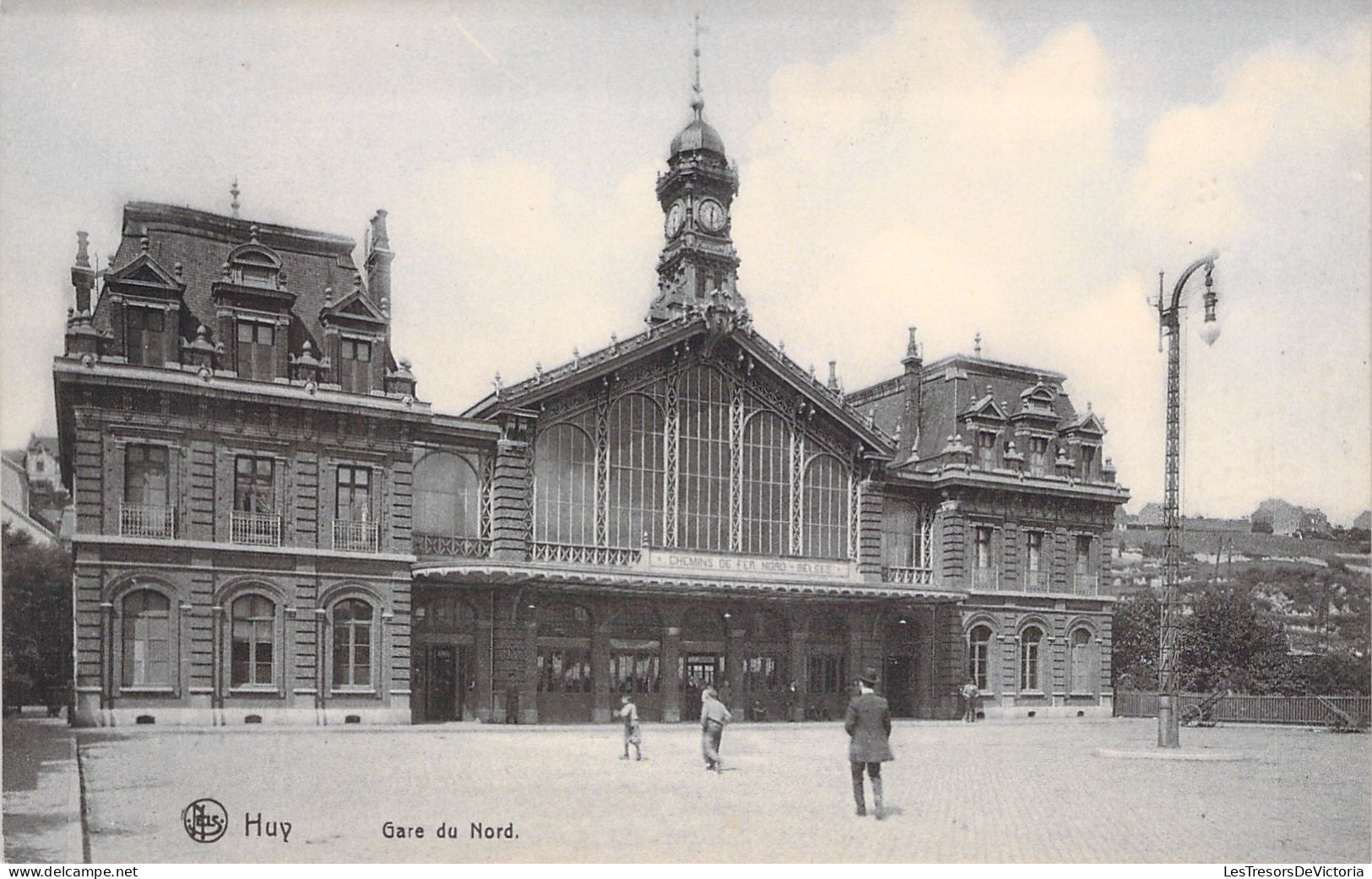 BELGIQUE - Huy - Gare Du Nord - Nels - Animé  - Pub Heumann - Carte Postale Ancienne - Hoei