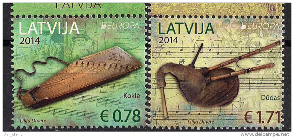 2014 LETONIA/ LATVIA/ LETTLAND/ LETTONIE Mi. 904-5 **MNH Europa - 2014