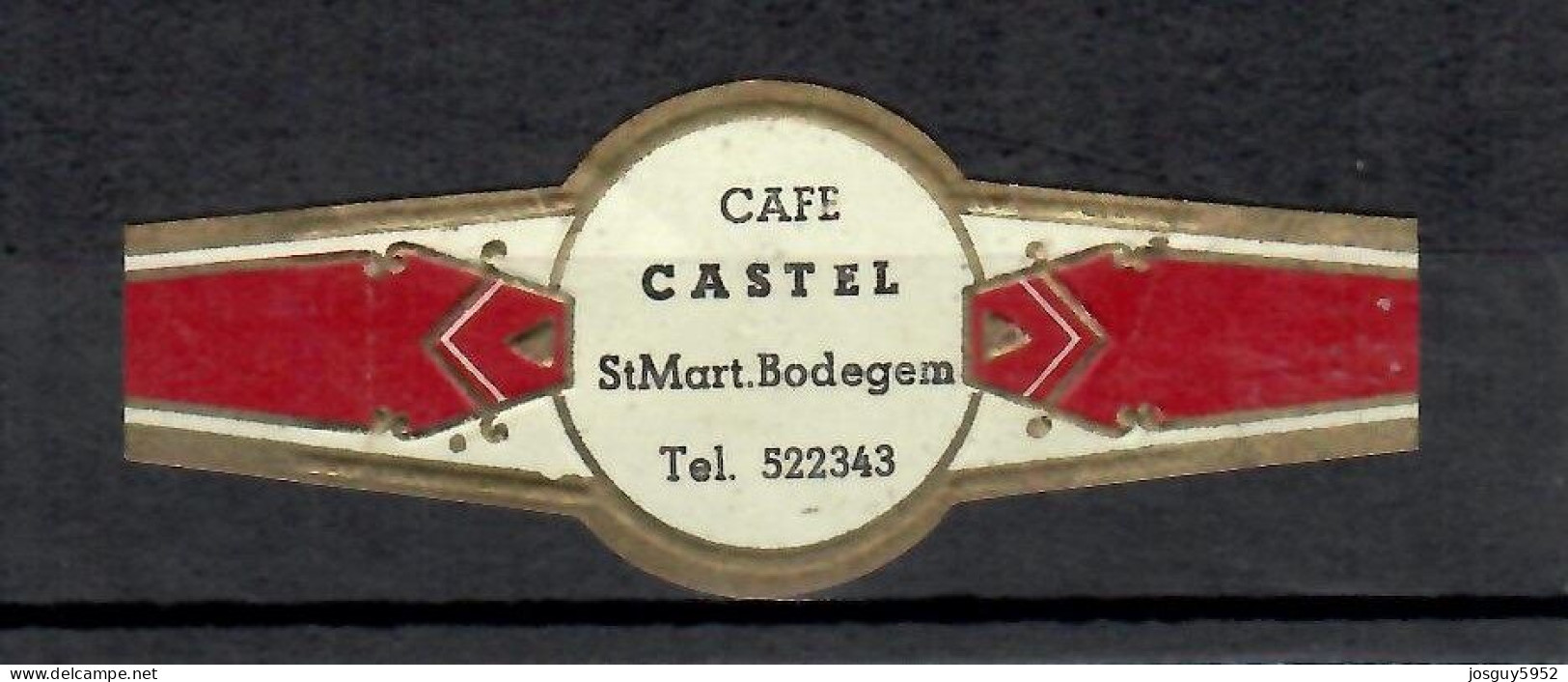 CAFE CASTEL  - ST MART. BODEGEM - Bagues De Cigares